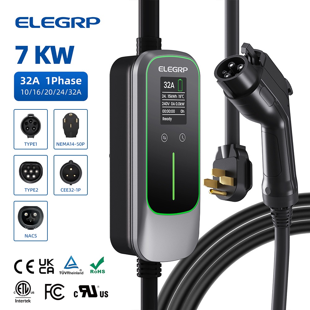 ELEGRP 32 Amp Portable Electri - Portable Ev Charger 评论和价格