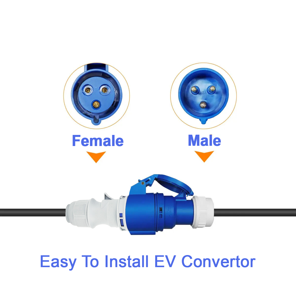 NTO Blue CEE Female Power Plug - Ev Charger Adapter 评论和价格